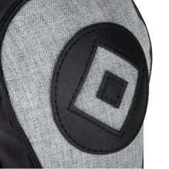 Titleist 3 Panel Leather & Twill Fairway Headcover -Grip Fit Store 3 Panel Leather Twill Fairway Headcover 2