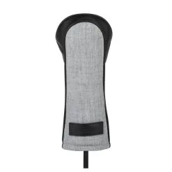Titleist 3 Panel Leather & Twill Hybrid Headcover -Grip Fit Store 3 Panel Leather Twill Hybrid Headcover 3