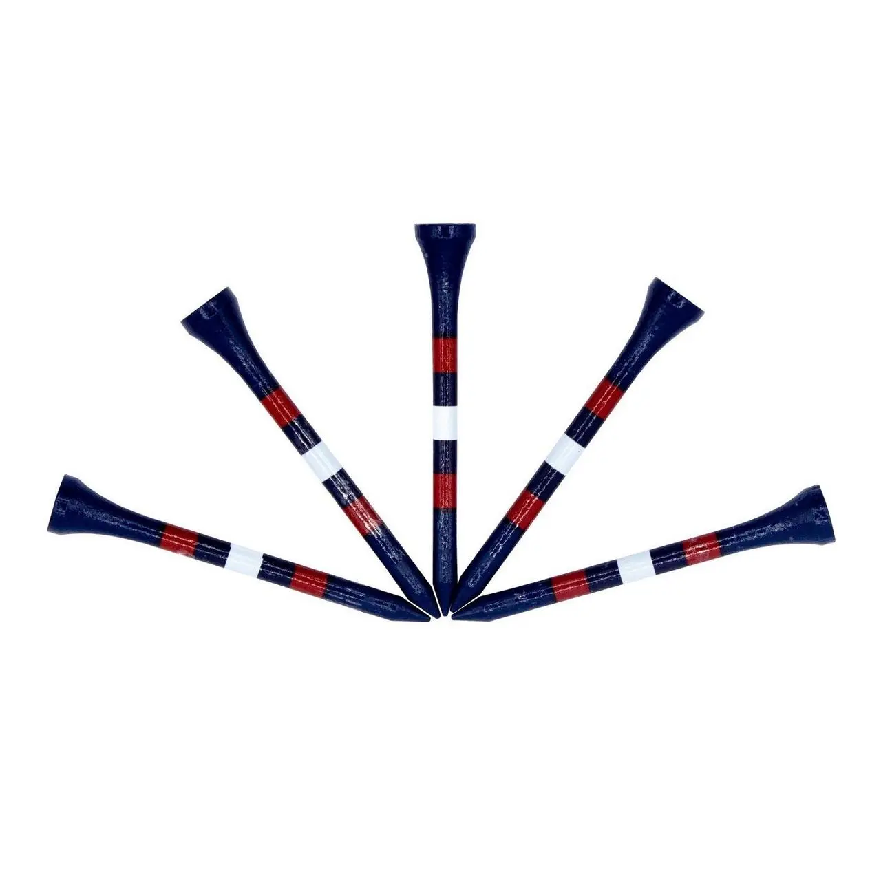 Ztech Navy 3 1/4 Inch Tees With Red & White Stripes ( 100 Count) 4 Ztech Navy 3 1/4 Inch Tees With Red & White Stripes ( 100 Count) - Image 2