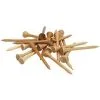 Ztech 4 Inch Wooden Golf Tees (50 Count) -Grip Fit Store 4 Inch Wooden Golf Tees 50 Count