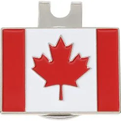 Ztech Canadian Flag Ball Marker With Cap Clip