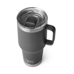 Yeti Rambler 887 ML Travel Mug 6 Yeti Rambler 887 ML Travel Mug -Grip Fit Store Rambler 887 ML Travel Mug CHARCOAL 1