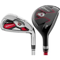 Wilson D300 SuperLite 4H 5-PW Combo Iron Set With Graphite Shafts
